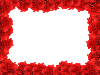  Red Flower Frame PNG Free Download