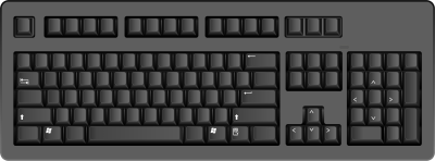  Black Computer Keyboard Png Image