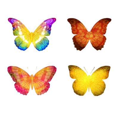 Butterflies Vector PNG HD