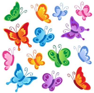  Butterflies Vector PNG Clipart
