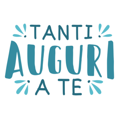 Tanti auguri a te lettering - Transparent PNG & SVG vector file