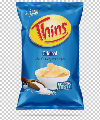 Potato Chip Thins Snack Brands Australia French Fries Salt PNG ...