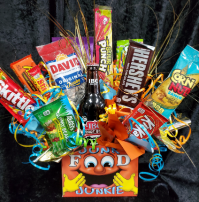 Junk Food Junkie candy/ snack bouquet in Albuquerque, NM ...