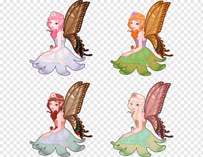 Fairy Cartoon Illustration, Hand-painted fairy PNG | PNGWave