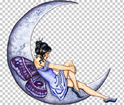 Fairy painting Moon Fairy Gifts Fairy tale, Fairy PNG clipart ...