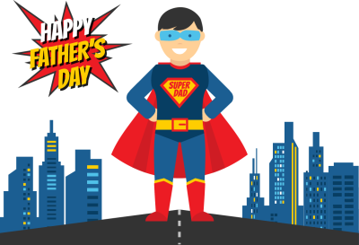 Superhero Father Day Illustration Superman Free Download PNG HD