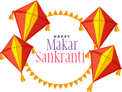  Makar Sankranti Yellow Line Logo For Happy Activities