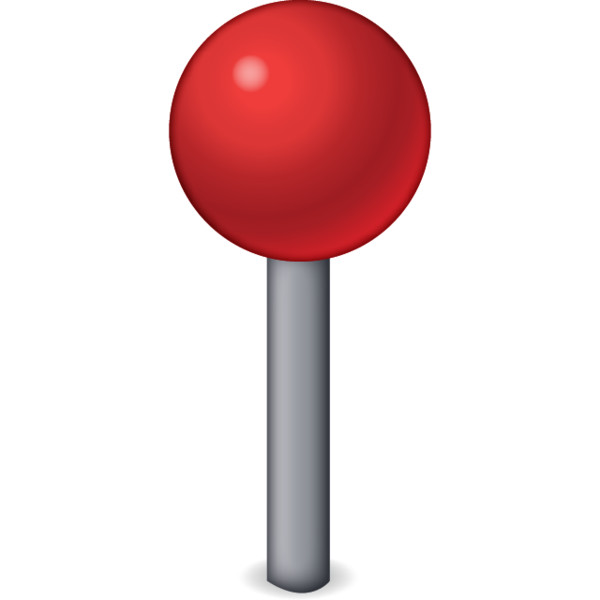 Red Pin Emoji  Icon
