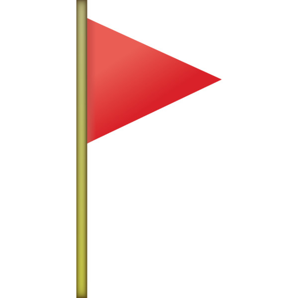 Red Flag Emoji Icon  