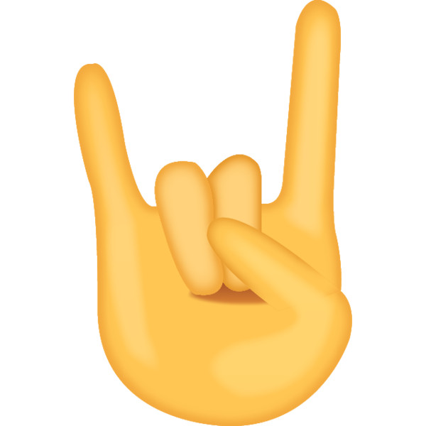 Sign of  Horns Emoji  Photo Icon
