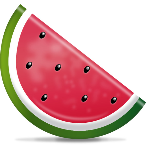 Watermelon Emoji  Icon HQ