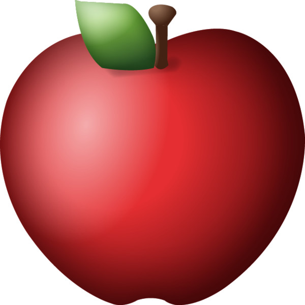 Red Apple Emoji Icon  