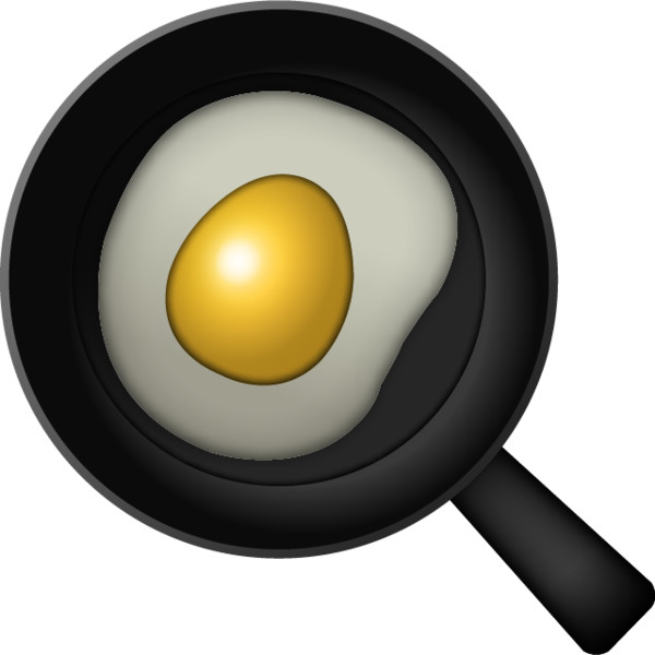 Cooking Egg Emoji Icon File HD