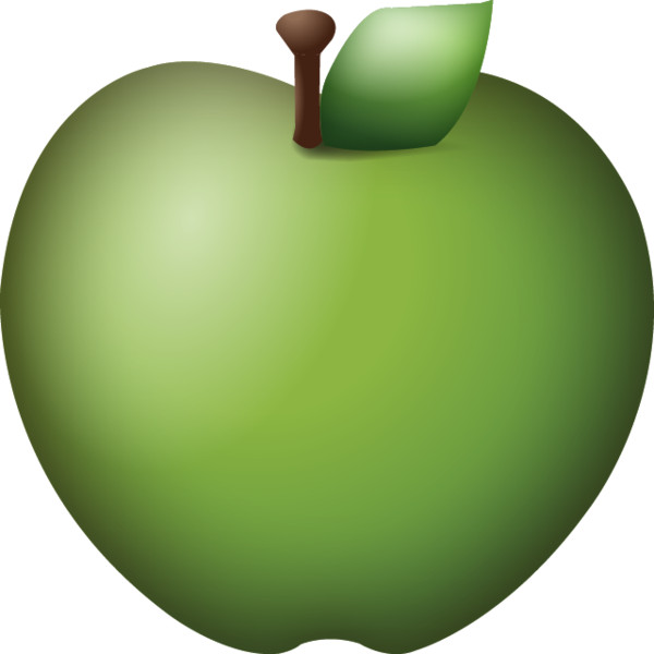 Green Apple Emoji  Photo Icon