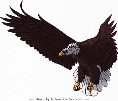 brave-eagle-icon-colored-cartoon-sketch_6840726