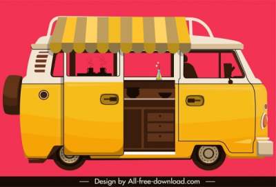 vendor-bus-icon-yellow-classical-sketch_6841025