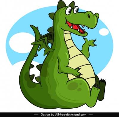 western-dragon-icon-green-sketch-cute-cartoon-characer_6841020