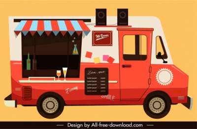 restaurant-car-icon-flat-colored-classical-sketch_6841028