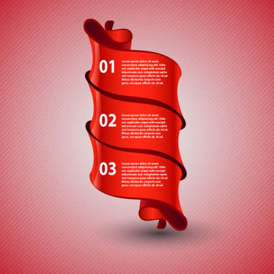 red_ribbon_infographic_3_step_6821912
